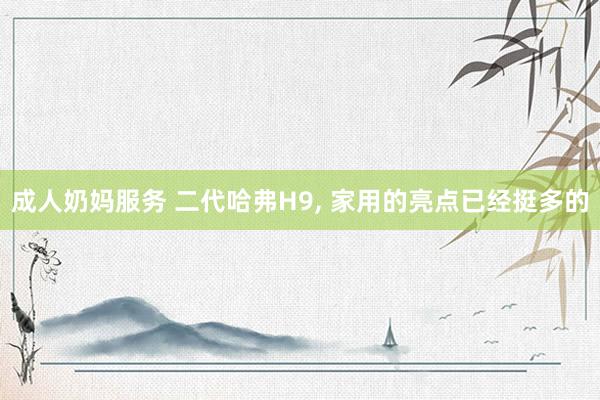 成人奶妈服务 二代哈弗H9， 家用的亮点已经挺多的